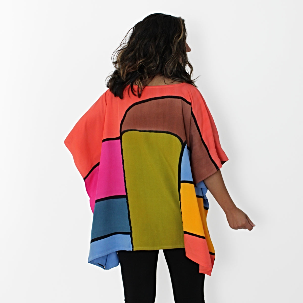 Jewel Tone Windowpane Blouse