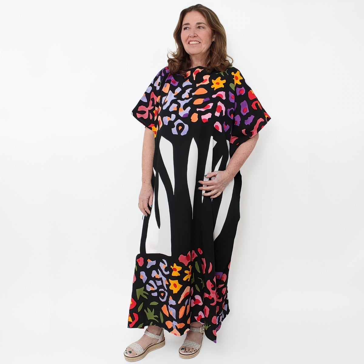 Vibrant Wildflower Maxi Dress - Sylca Designs - Chunky Jewelry