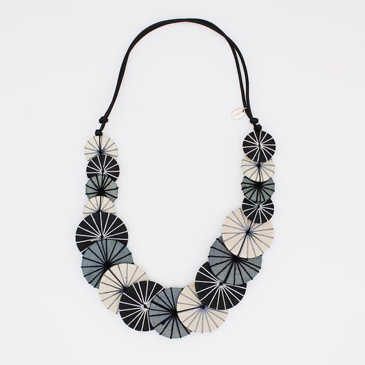 Black Azalea Necklace - Sylca Designs - Chunky Jewelry