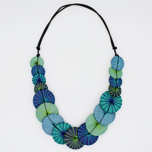 Blue Azalea Necklace - Sylca Designs - Chunky Jewelry