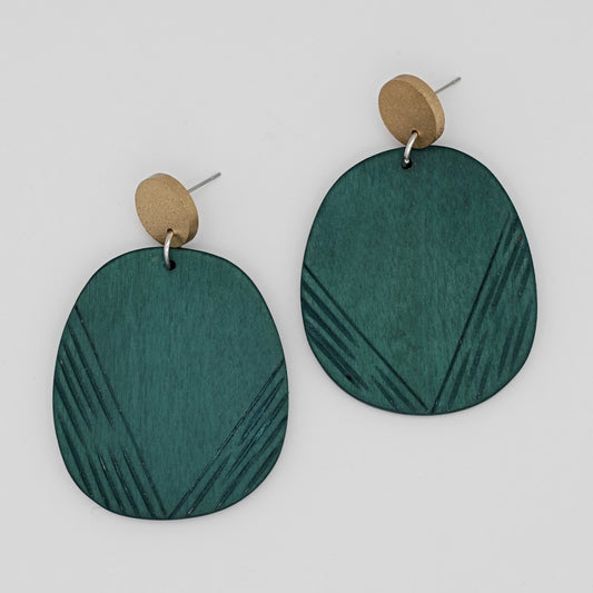 Green Channing Earrings