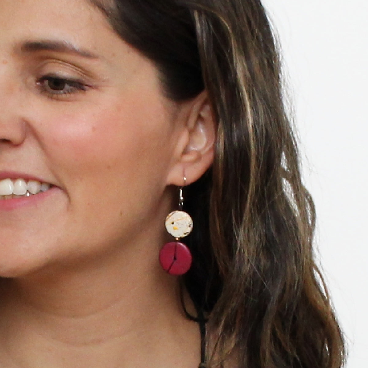 Wine Rory Earrings
