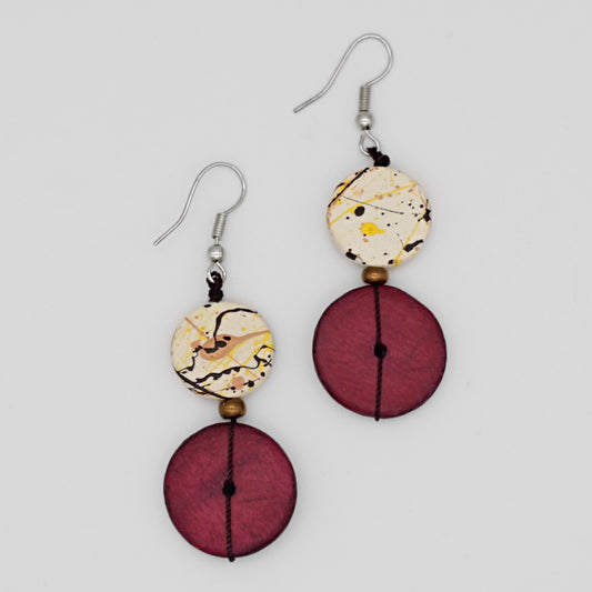 Wine Rory Earrings