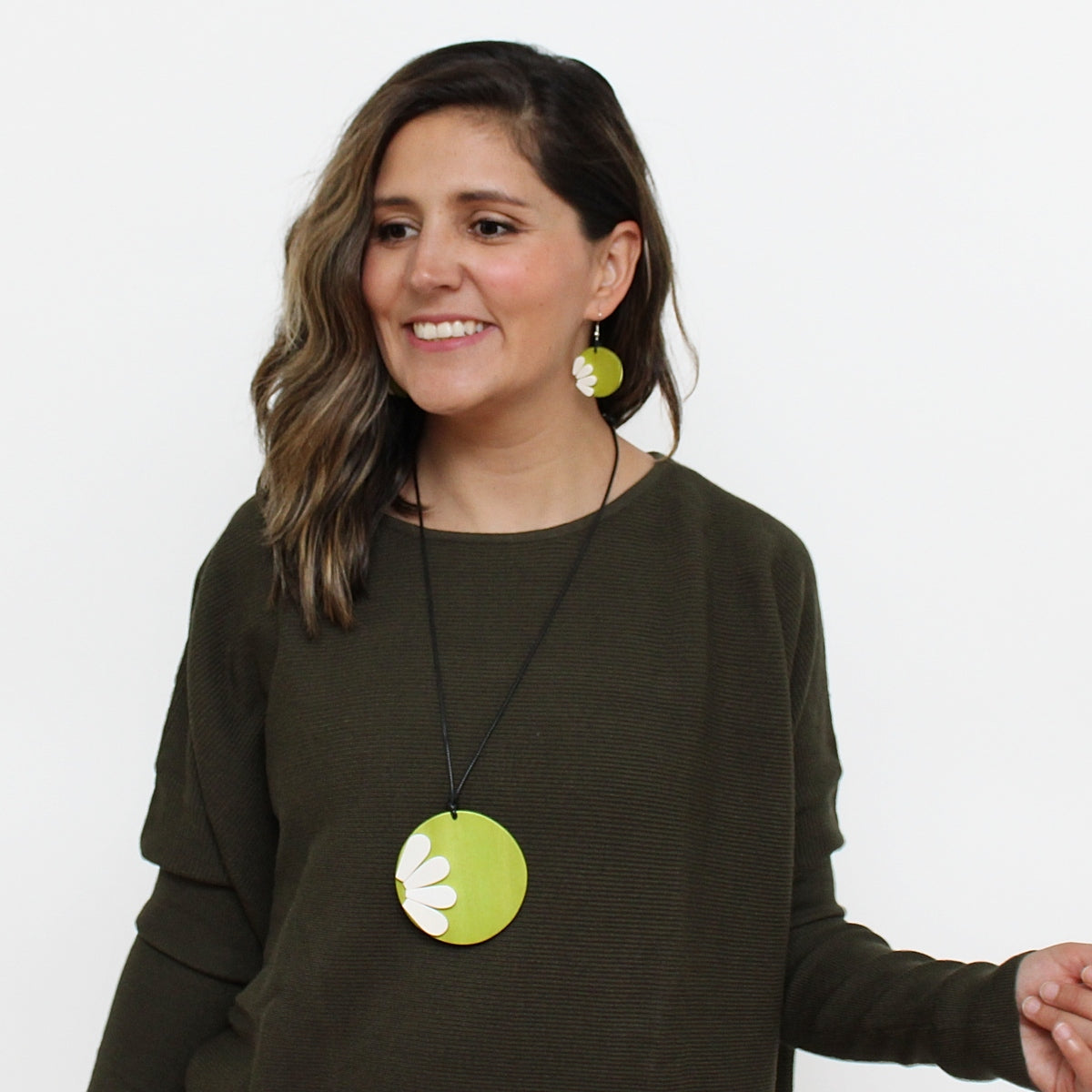 Lime He Loves Me Pendant