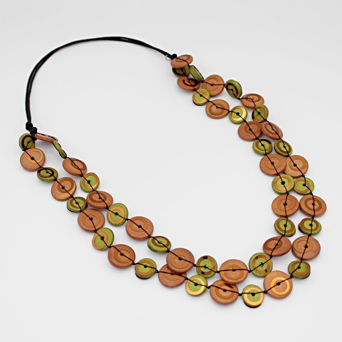 Rust Bobbie Double Strand Necklace