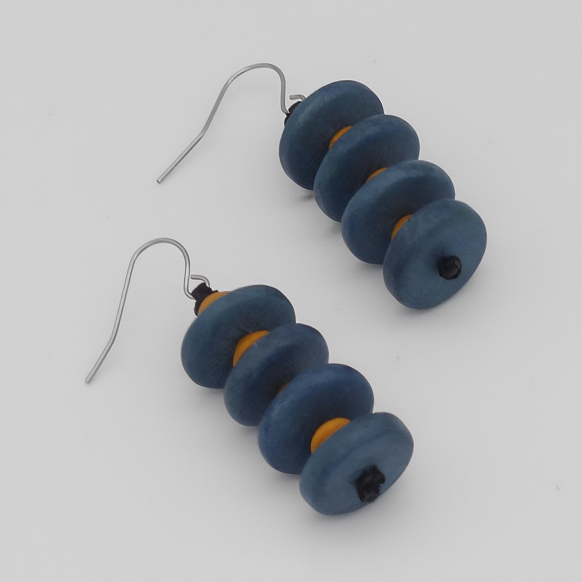Blue Tiggy Statement Earrings - Sylca Designs - Chunky Jewelry