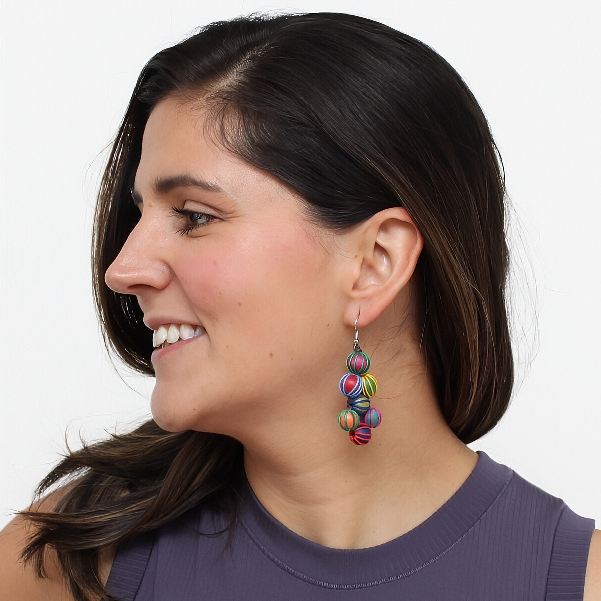 Multicolor Pamela Berries Earrings - Sylca Designs - Chunky Jewelry