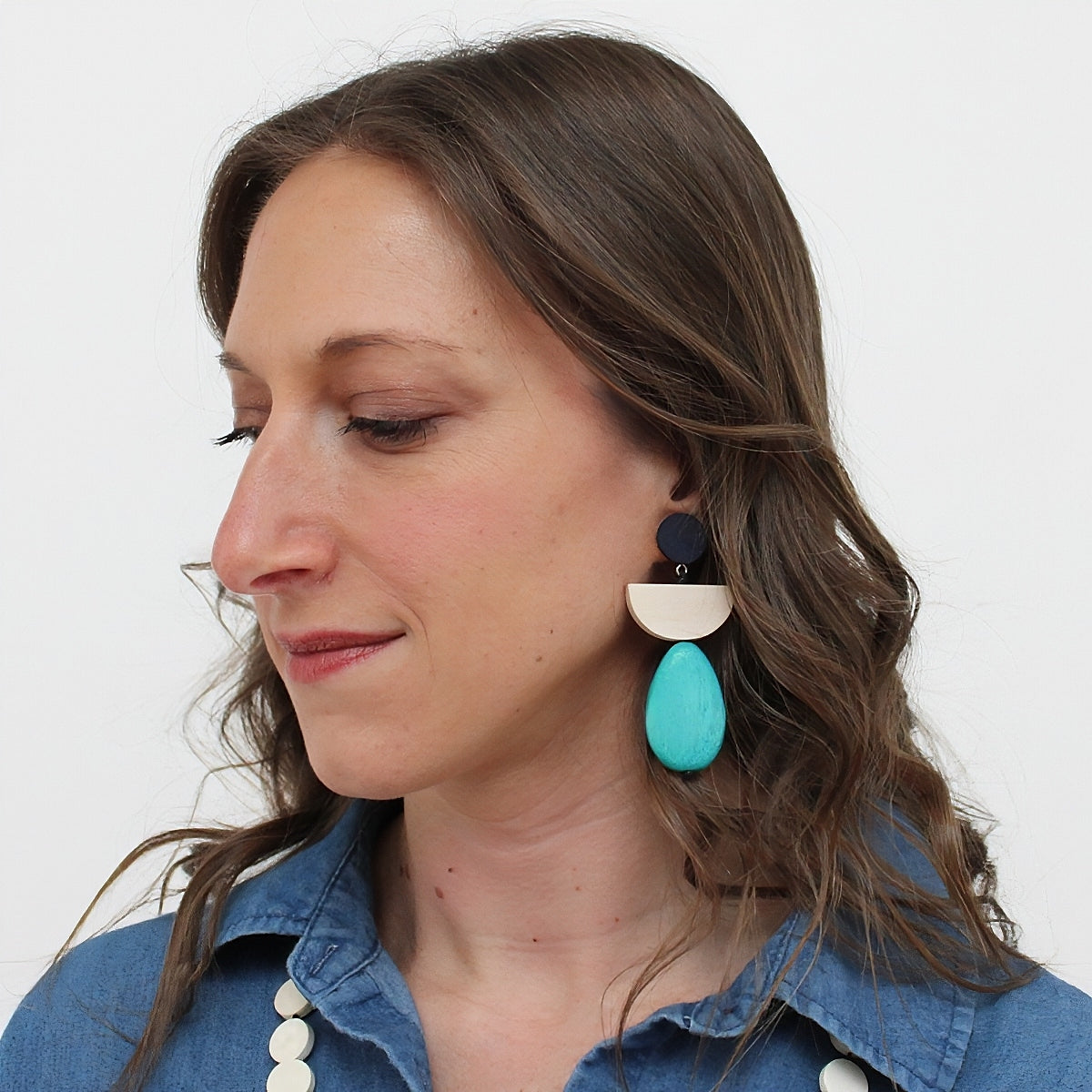 Summer Blue Dream Earrings - Sylca Designs - Chunky Jewelry