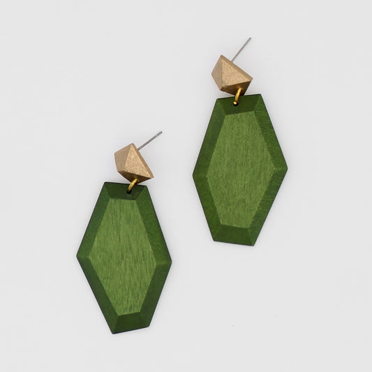 Green Genesis Earrings - Sylca Designs - Chunky Jewelry