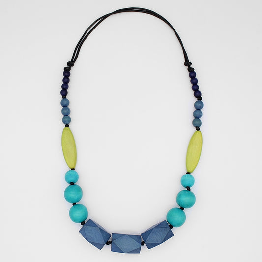 Turquoise Brynn Wood Necklace