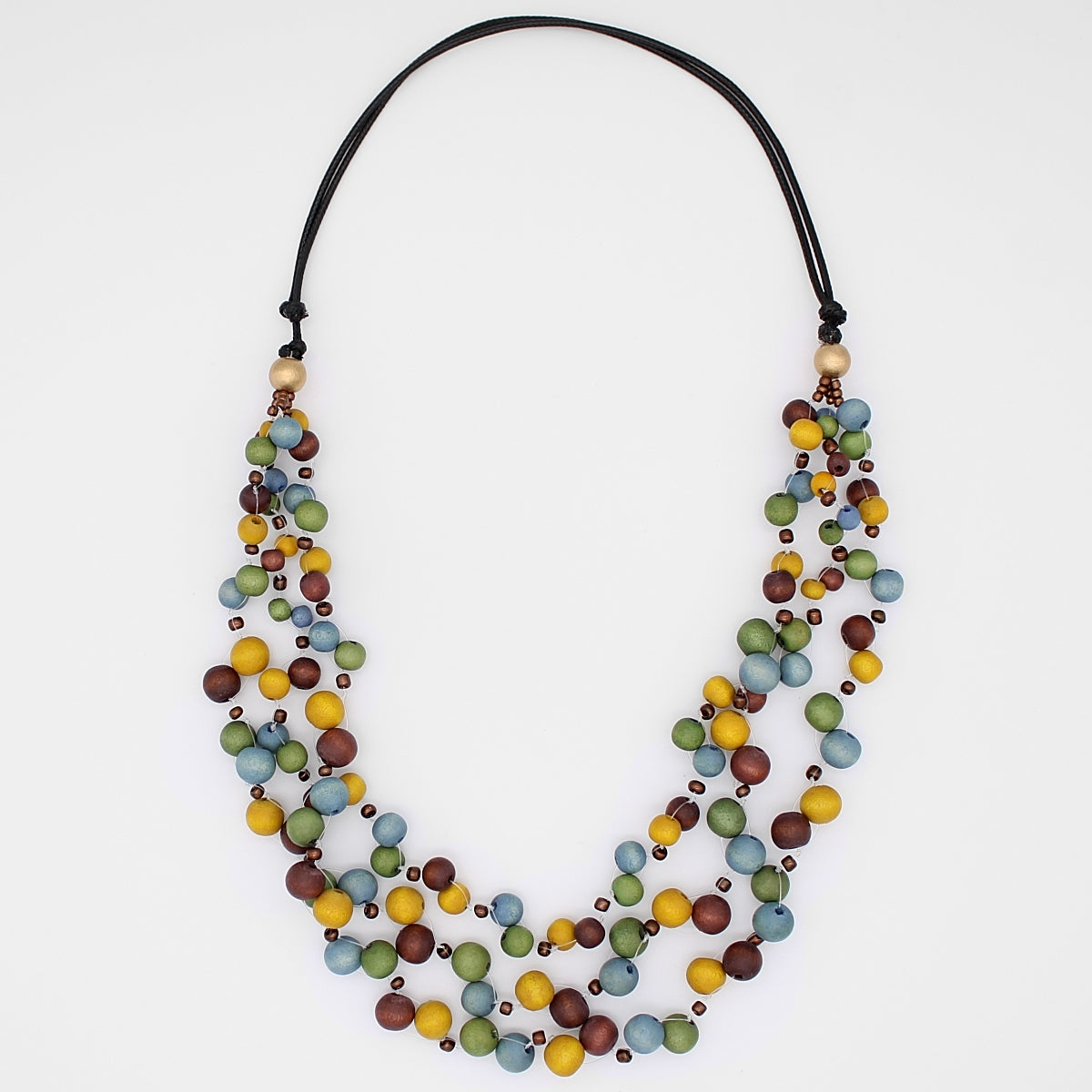 Multi Color Carmella Multi Strand Necklace – Sylca Designs