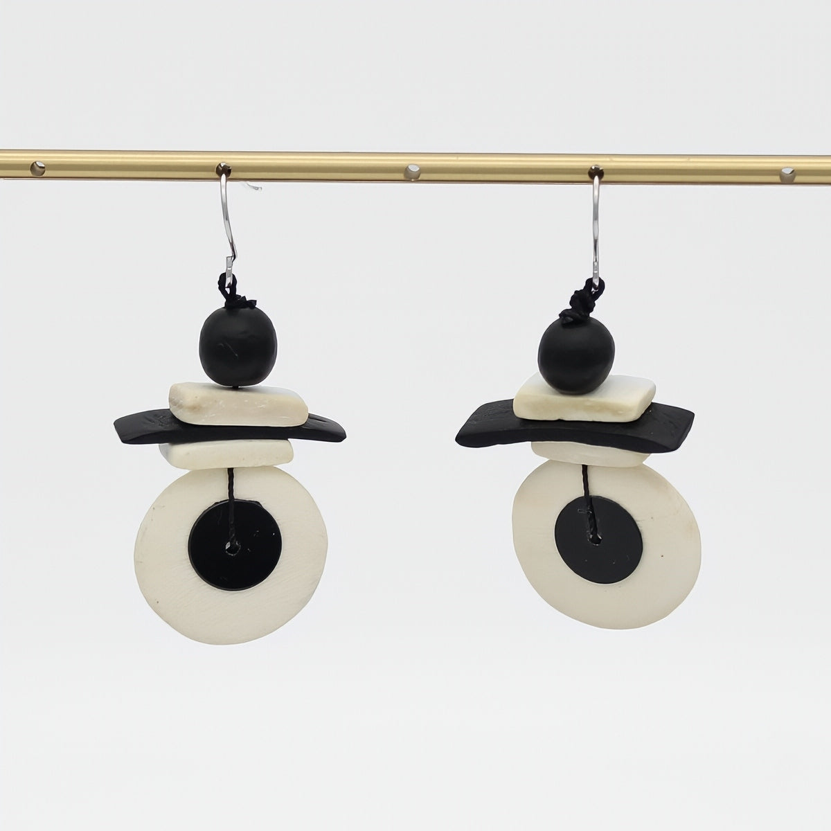 Assuta White Drop Earrings - Sylca Designs - Chunky Jewelry