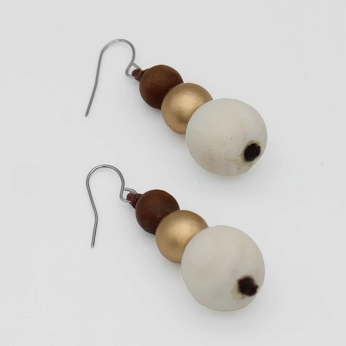 Ivory Drop Lela Earrings - Sylca Designs - Chunky Jewelry