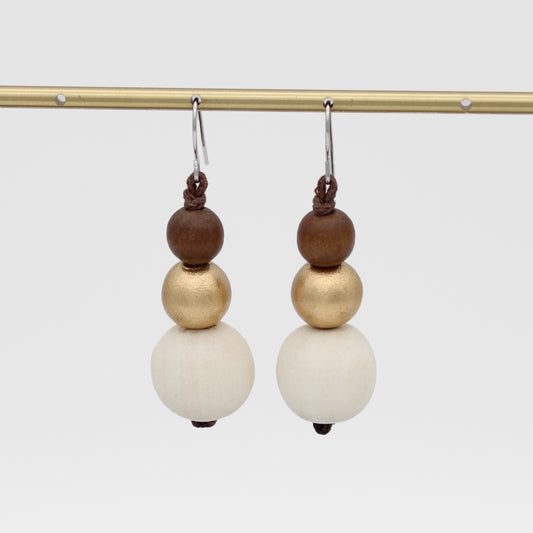 Ivory Drop Lela Earrings - Sylca Designs - Chunky Jewelry