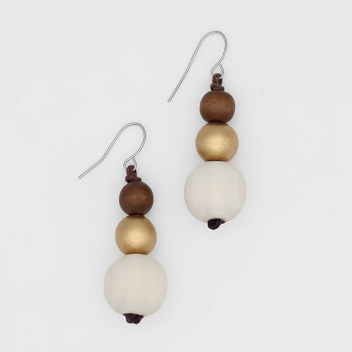 Ivory Drop Lela Earrings - Sylca Designs - Chunky Jewelry