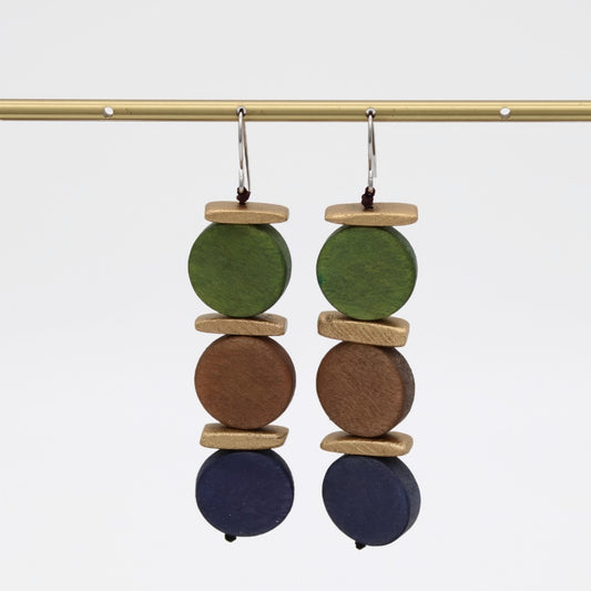 Earth Toned Percy Dangle Earrings