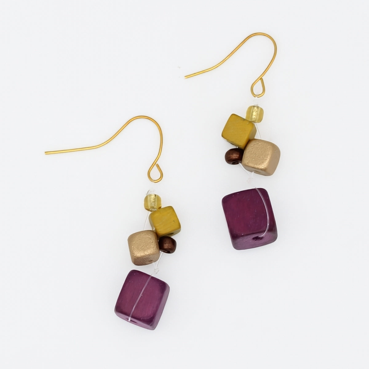 Merlot Lia Drop Earrings - Sylca Designs - Chunky Jewelry
