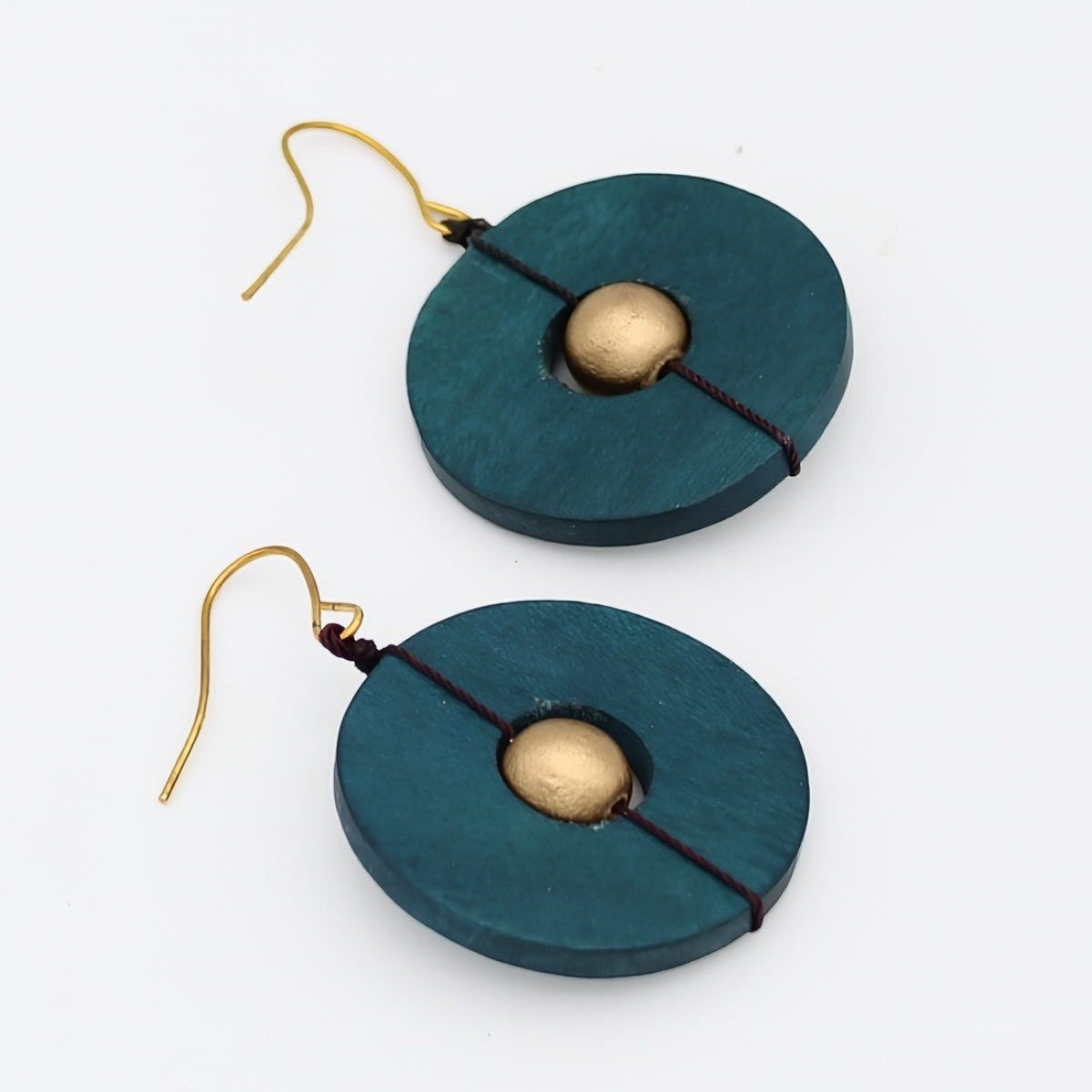 Teal Unity Earrings - Sylca Designs - Chunky Jewelry