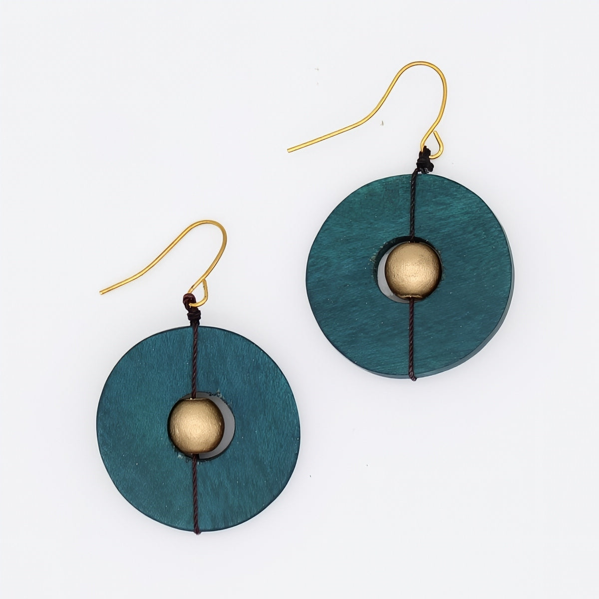 Teal Unity Earrings - Sylca Designs - Chunky Jewelry
