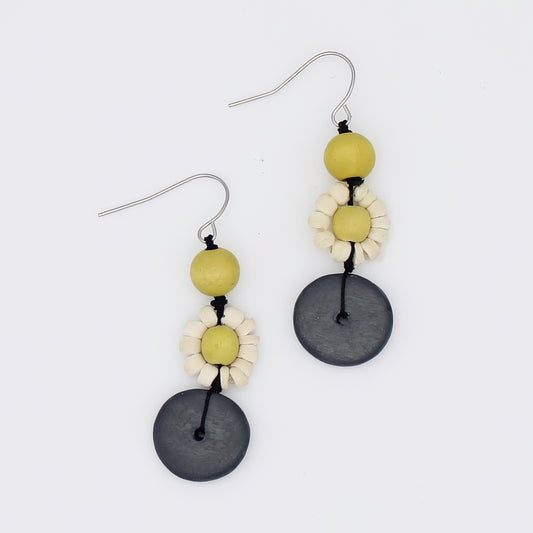 Petite Daisy Chartreuse Earrings