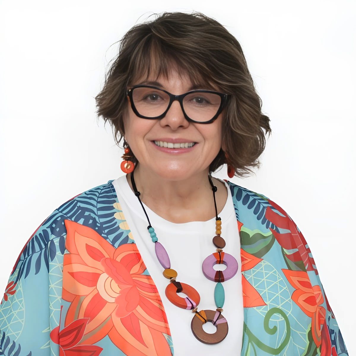 Saylor Multi-Color Wood Open Bead Necklace - Sylca Designs - Chunky Jewelry
