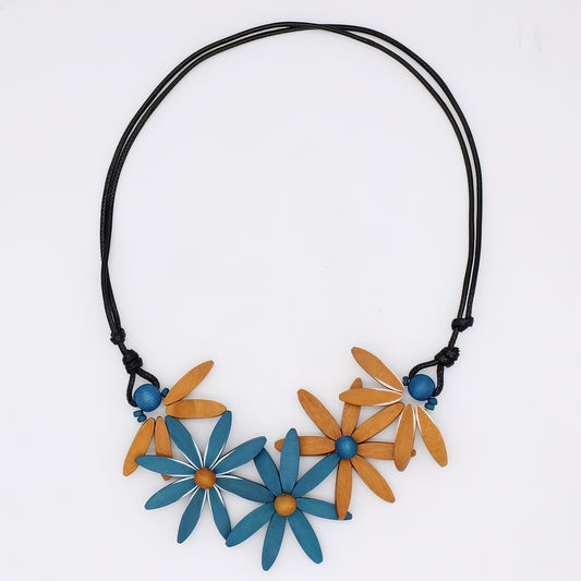 Brown Garland Nectar Statement Necklace