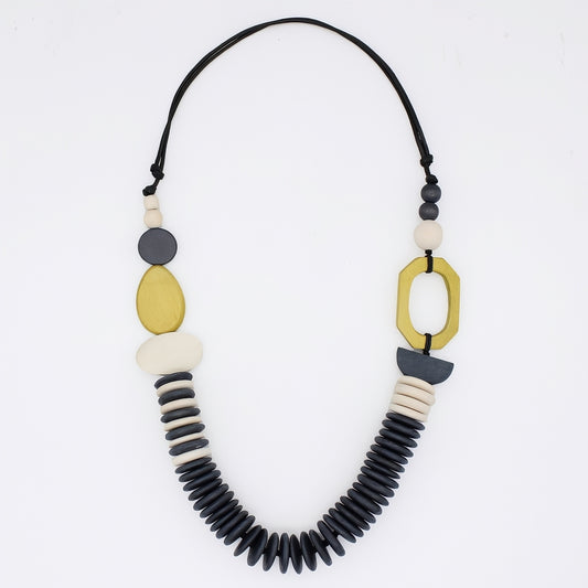 Chartreuse Wood Sophie Necklace