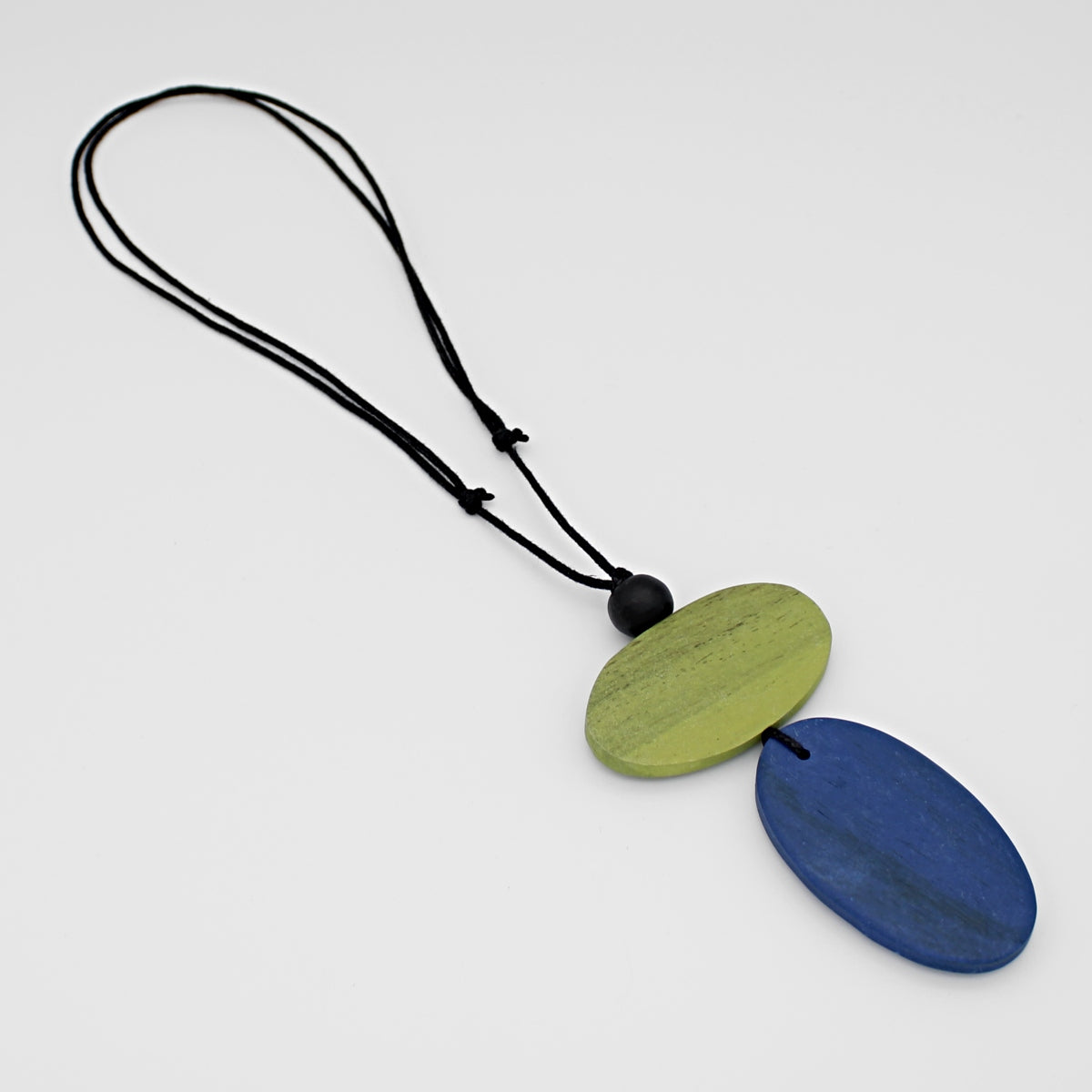Blue Double Bead Alaina Pendant