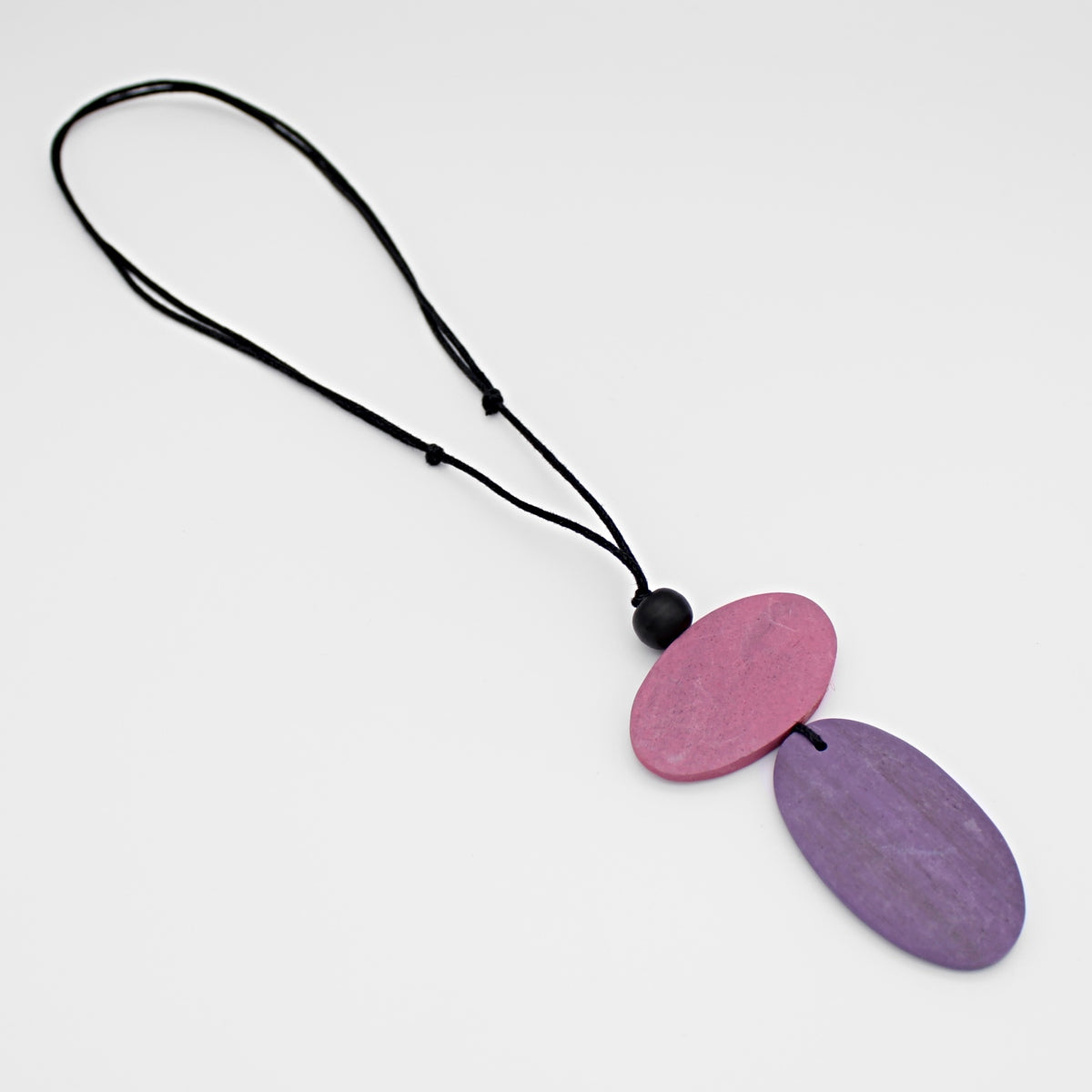 Purple Double Bead Alaina Pendant