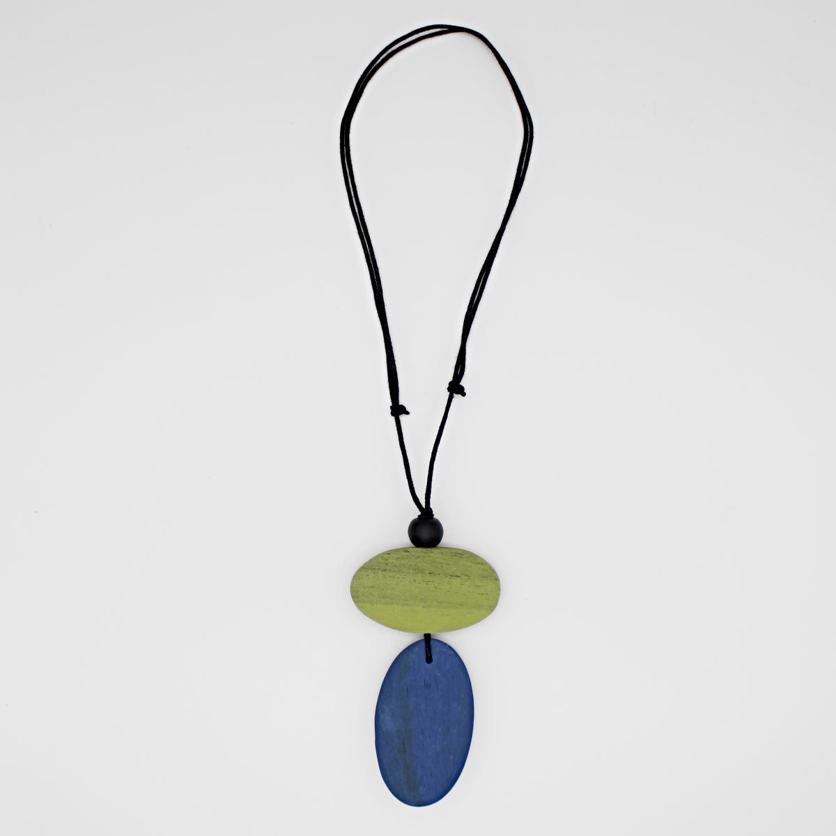 Blue Double Bead Alaina Pendant