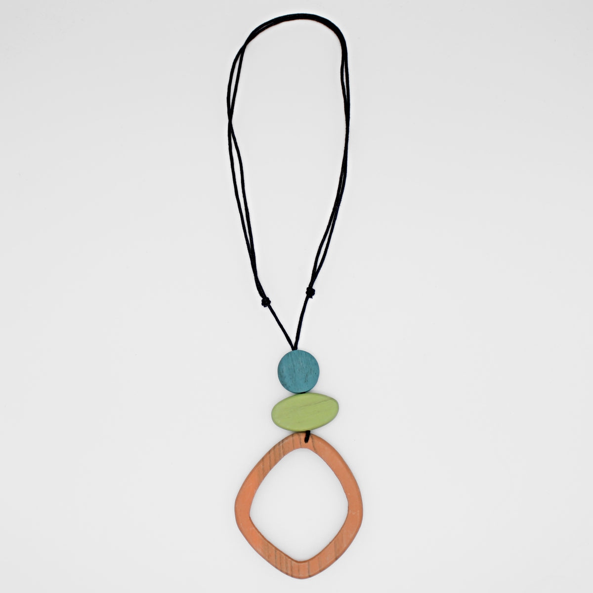 Orange Curved Circle Pendant