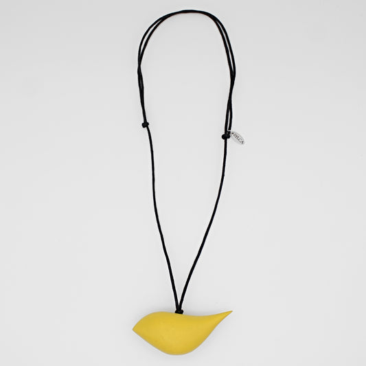 Lemon Robin Pendant Necklace - Sylca Designs - Chunky Jewelry