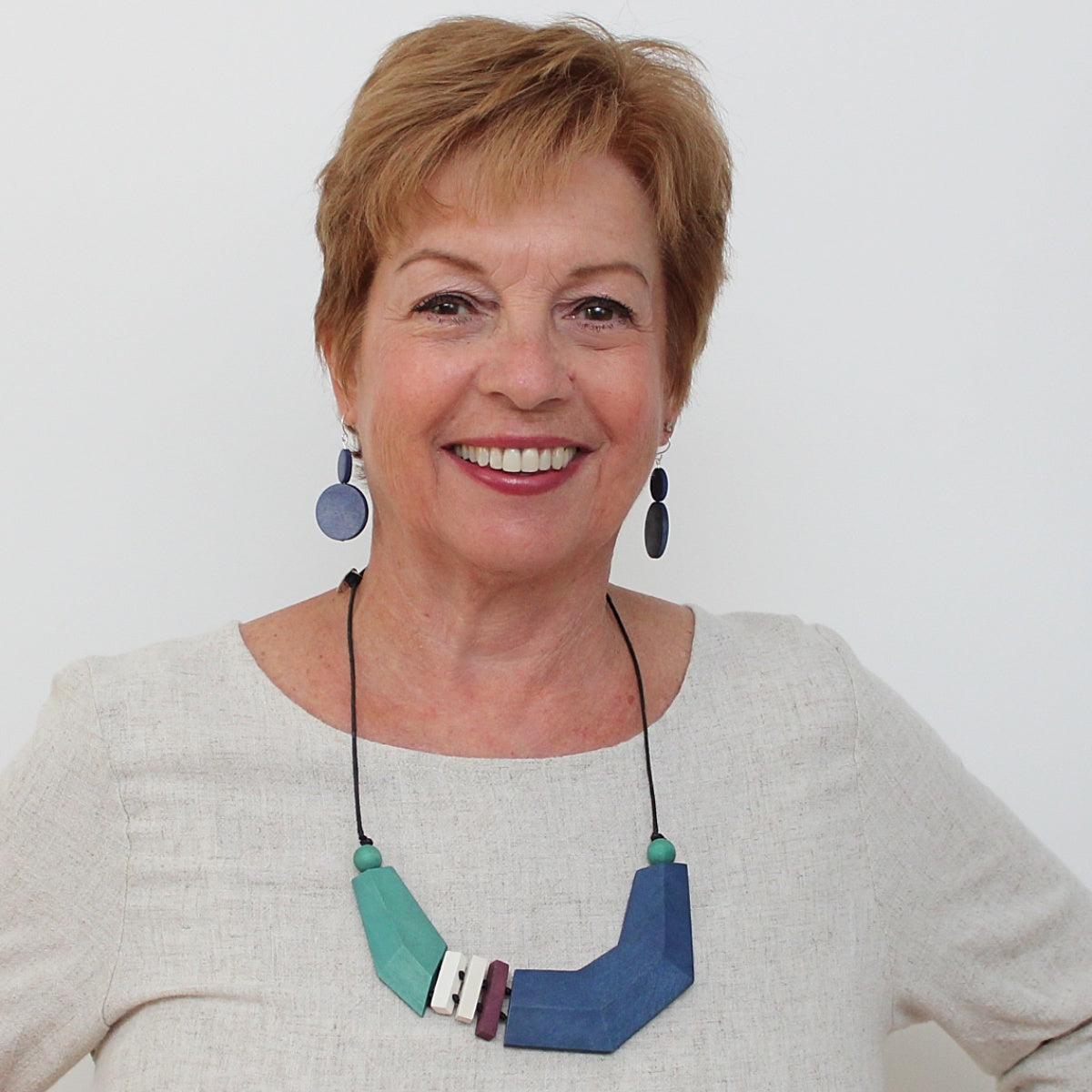 Blue Bar Necklace