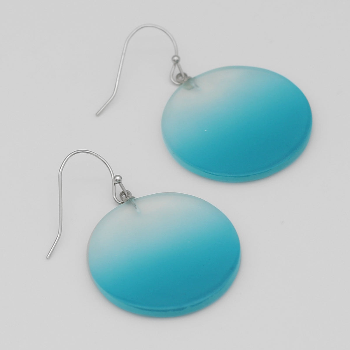 Turquoise Fantasy Ombre Earrings - Sylca Designs - Chunky Jewelry