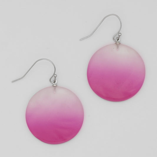 Pink Fantasy Ombre Earrings - Sylca Designs - Chunky Jewelry