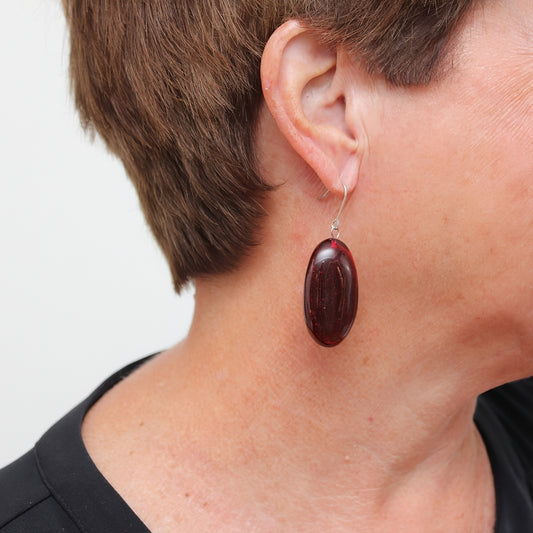 Red Speckled Thea Earring - Sylca Designs - Chunky Jewelry