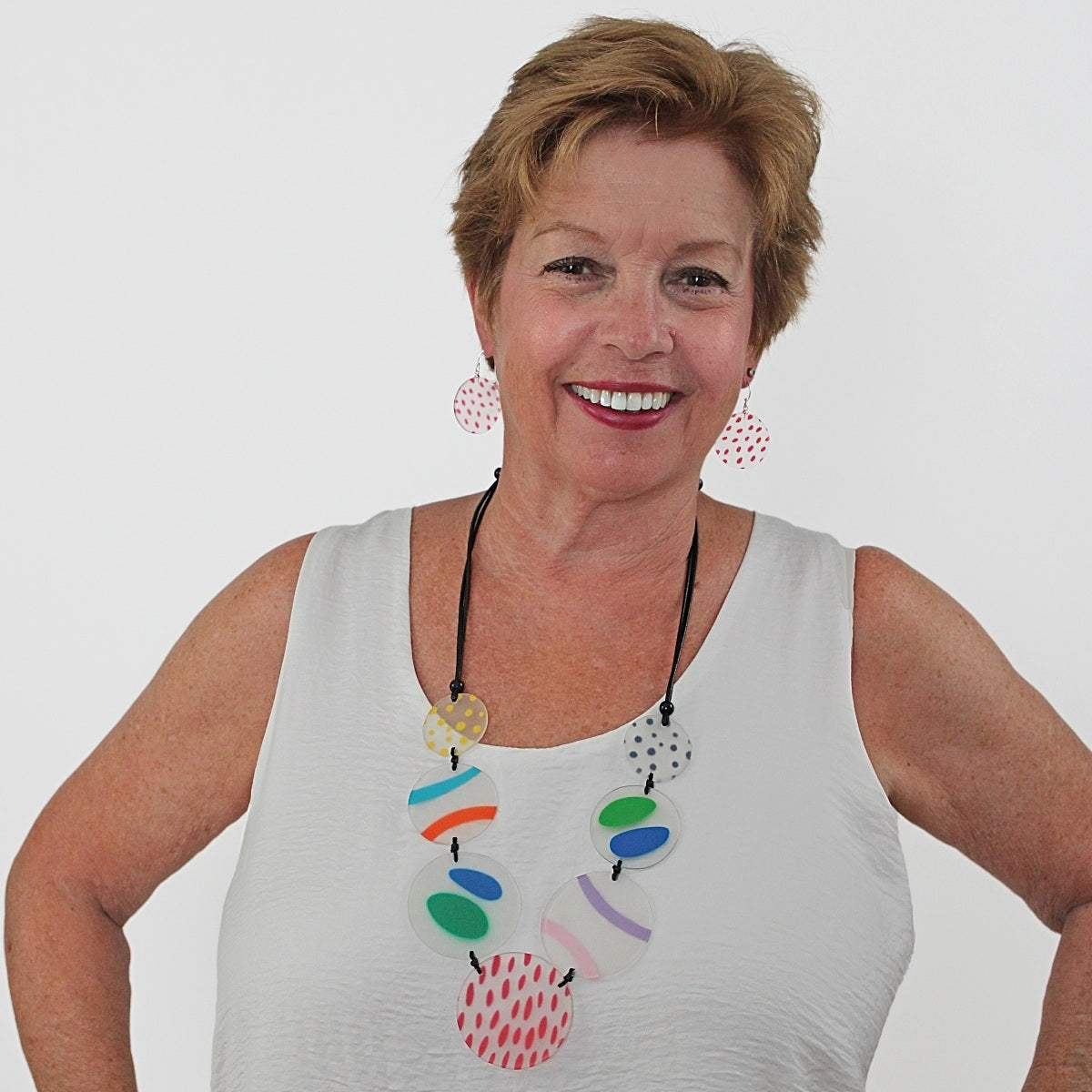 Multi Color Regan Necklace - Sylca Designs - Chunky Jewelry