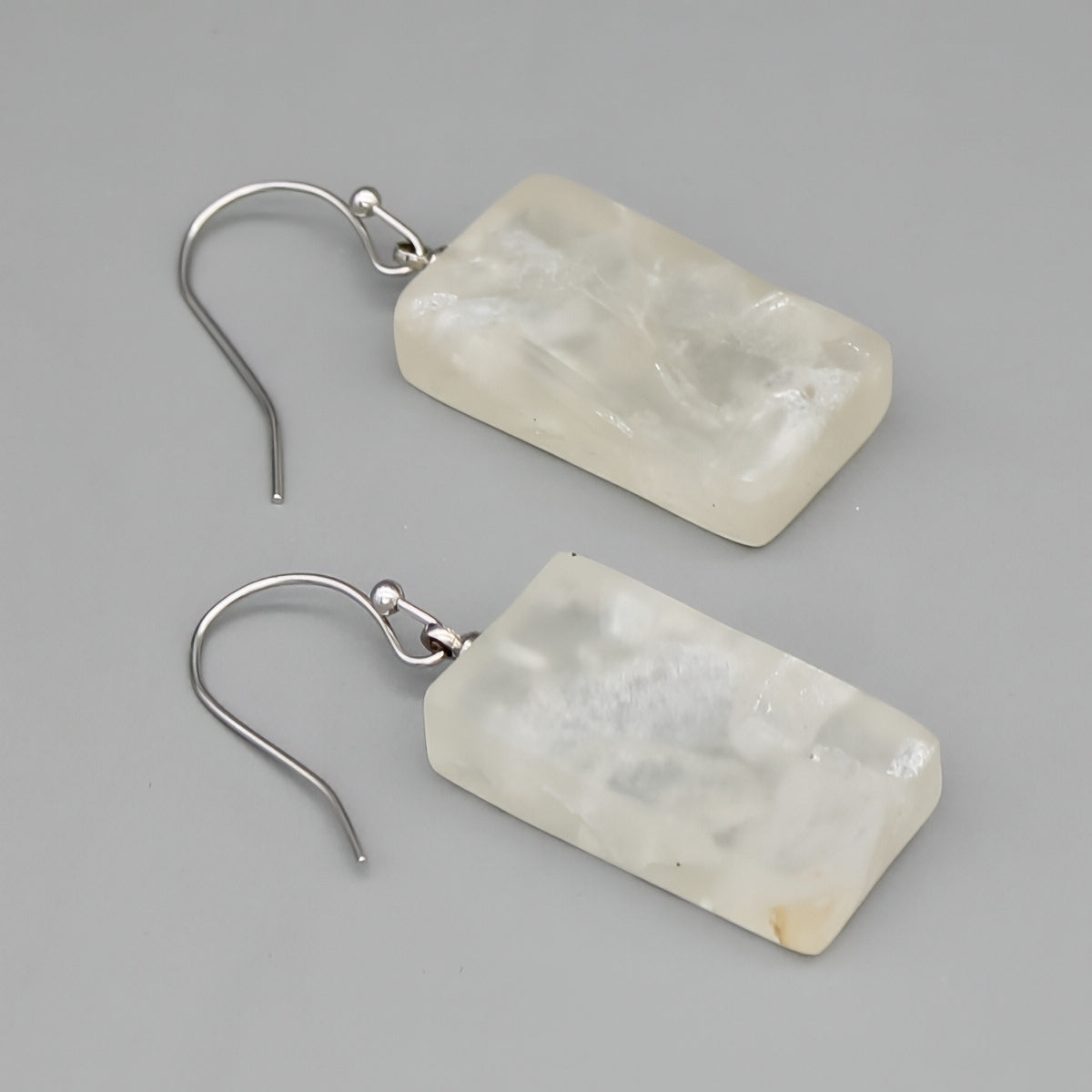 White Vega Earrings - Sylca Designs - Chunky Jewelry