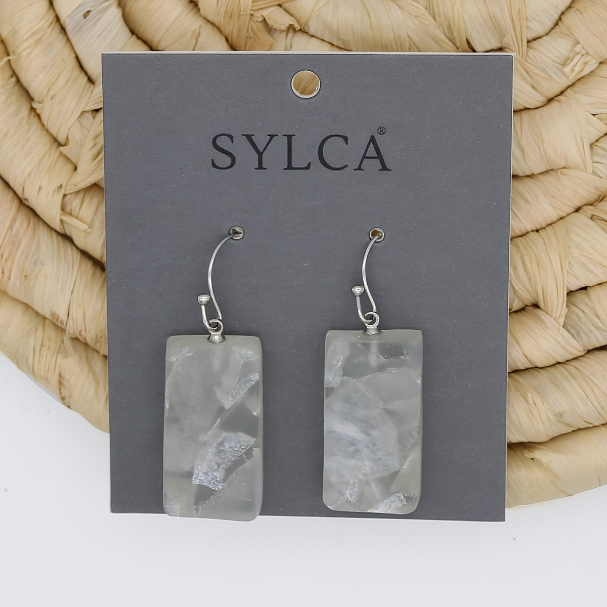 White Vega Earrings - Sylca Designs - Chunky Jewelry