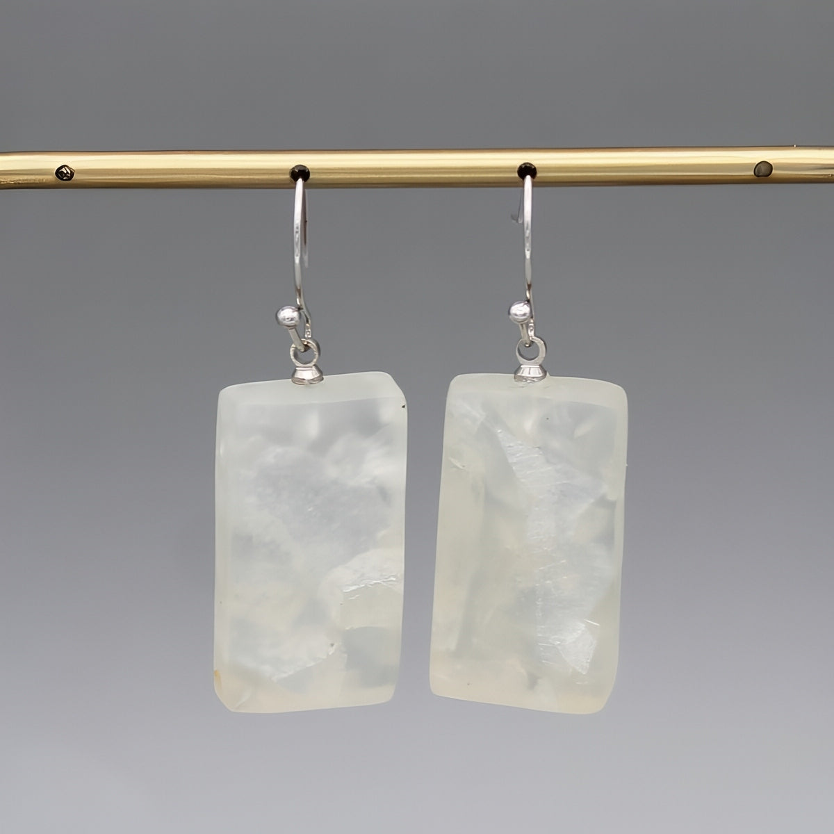 White Vega Earrings - Sylca Designs - Chunky Jewelry
