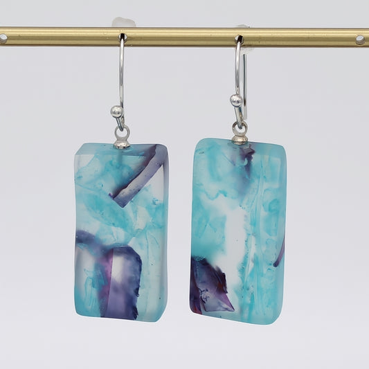 Blue Vega Earrings - Sylca Designs - Chunky Jewelry