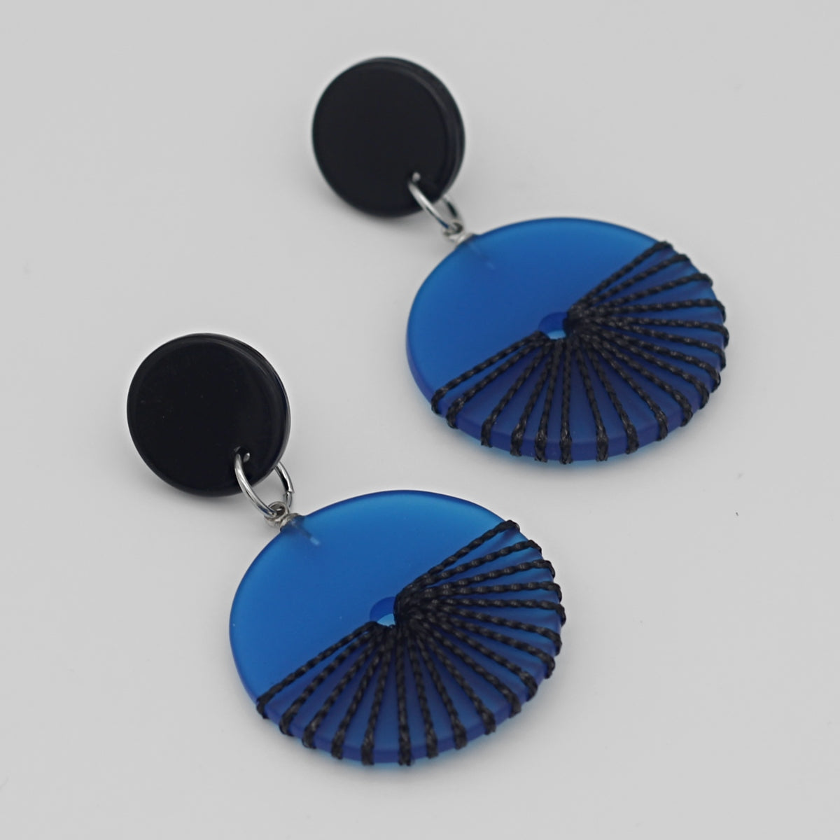Blue Frosted Yanna Earrings