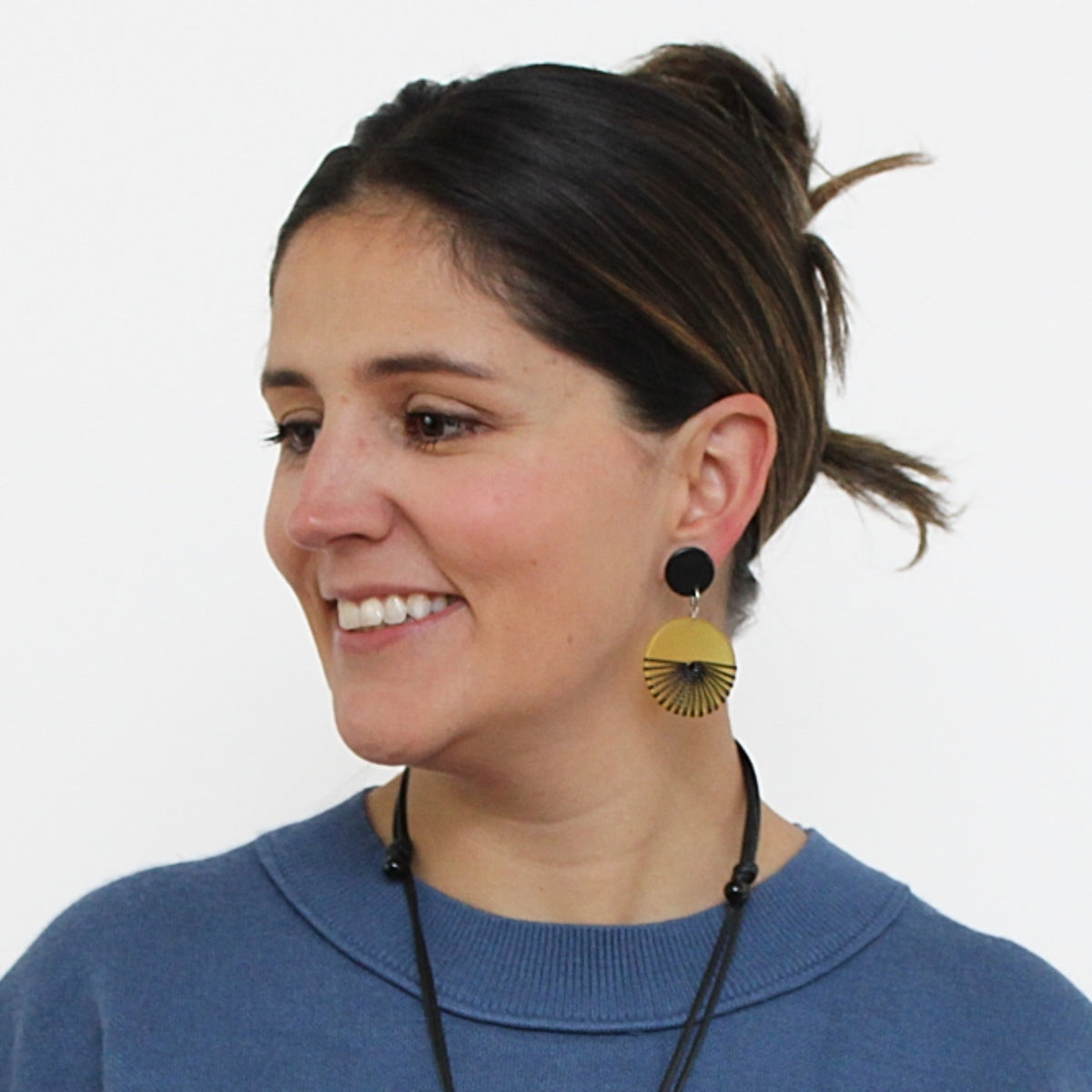 Yellow Frosted Yanna Earrings