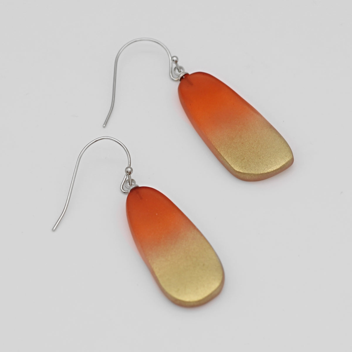 Orange and Gold Bennett Earrings