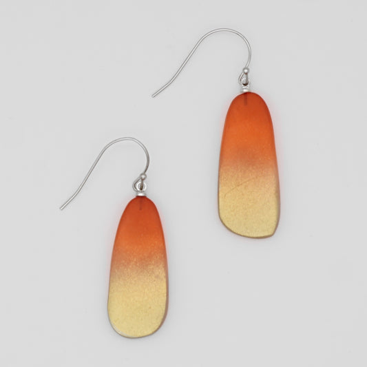 Orange and Gold Bennett Earrings