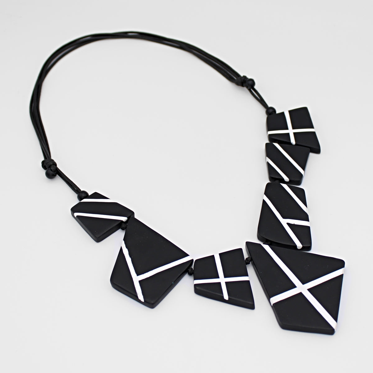 Black and White Orinda Necklace