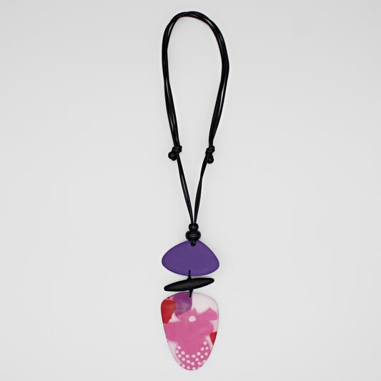 Pink and Purple Sia Pendant