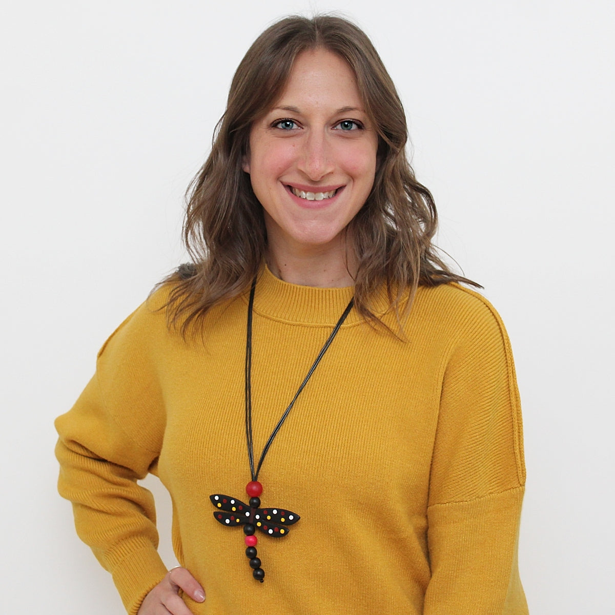 Red Dragonfly Necklace
