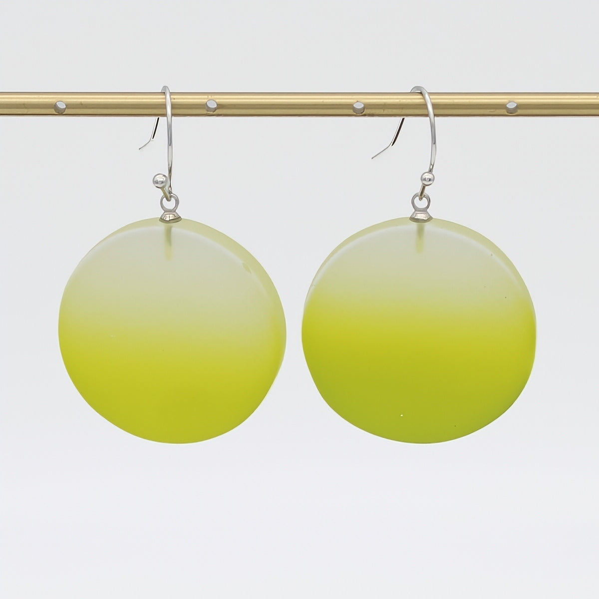 Lime Fantasy Ombre Earrings - Sylca Designs - Chunky Jewelry