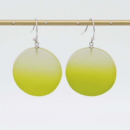 Lime Fantasy Ombre Earrings - Sylca Designs - Chunky Jewelry